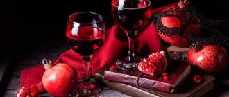 Дегустационные характеристики гранатового вина